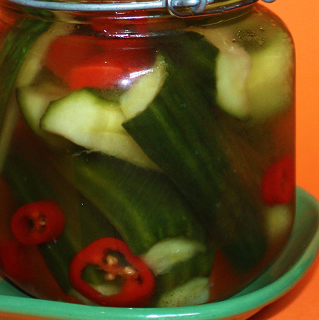 Pickle spears from Community Burgers